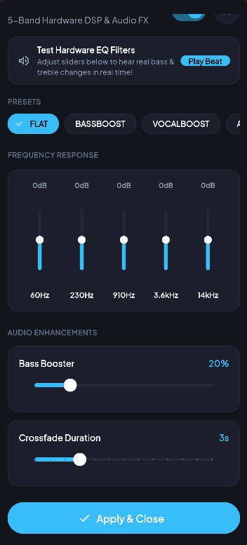 SoundPlus Equalizer Screenshot